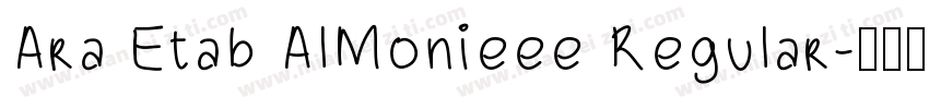 Ara Etab AlMonieee Regular字体转换